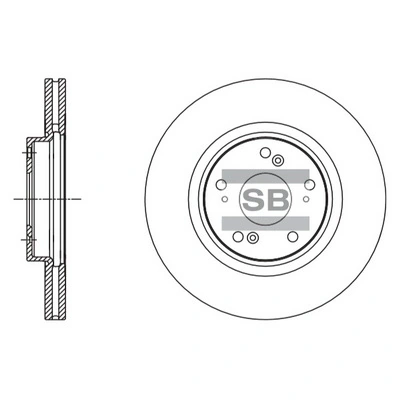 SANGSIN SD4112 — Диск гальмівний HONDA ACCORD PLATIN передн. (вир-во SANGSIN)
