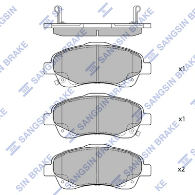 HI-Q SP1576 — Колодки гальмівні дискові