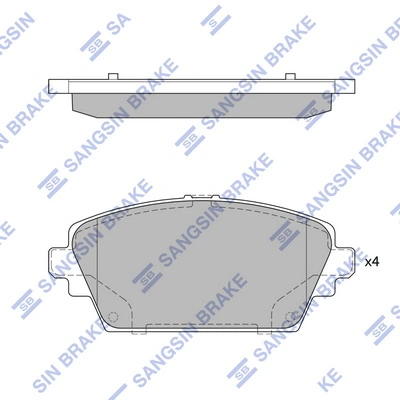 HI-Q SP1582 — Колодки гальмівні дискові
