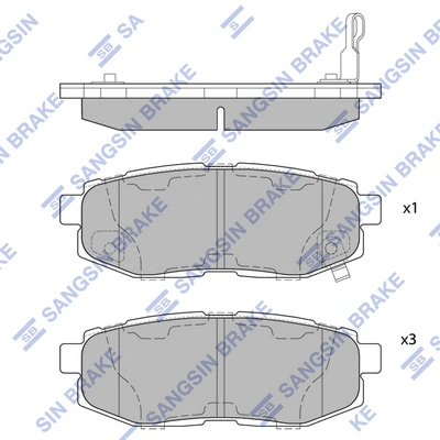 HI-Q SP1777 — Колодки гальмівні дискові