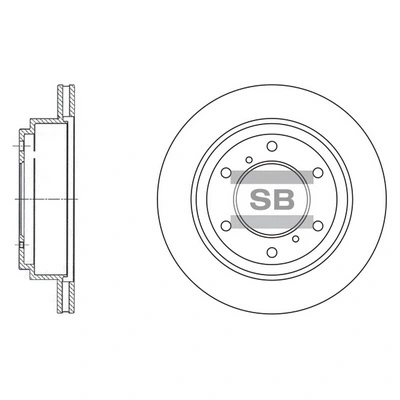 HI-Q SD4307 — Диск гальмівний