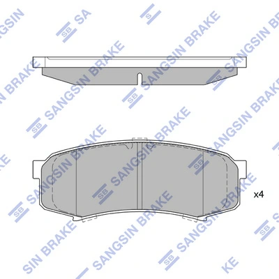 HI-Q SP2040 — Колодки гальмівні дискові