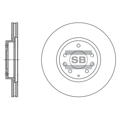 SANGSIN SD4417 — Диск гальмівний MAZDA 6 передн. (вир-во SANGSIN)