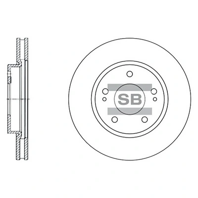 HI-Q SD4308 — Диск гальмівний