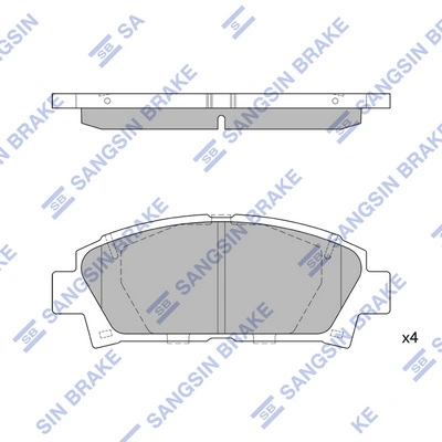 HI-Q SP1466 — Колодки гальмівні дискові