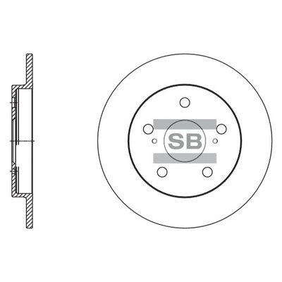 HI-Q SD4616 — Диск гальмівний