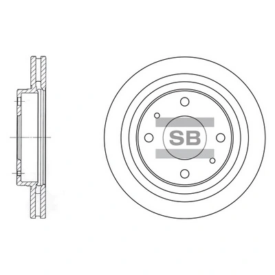 SANGSIN SD1045 — Диск гальмівний HYUNDAI EF SONATA(15), OPTIMA 02 - передн. (вир-во SANGSIN)