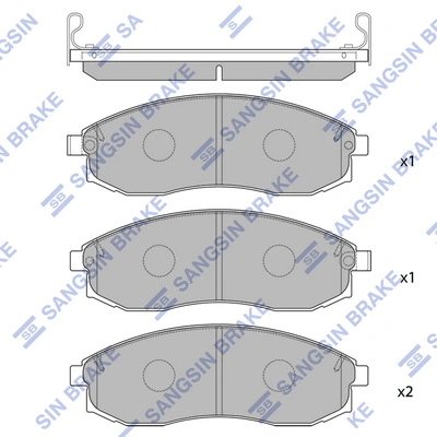 HI-Q SP1256 — Колодки гальмівні дискові