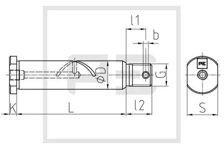 Axe de ressort PE Automotive 074.364-00A