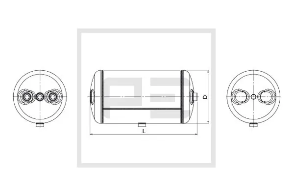 Réservoir d'air, système d'air comprimé PE Automotive 016.375-80A