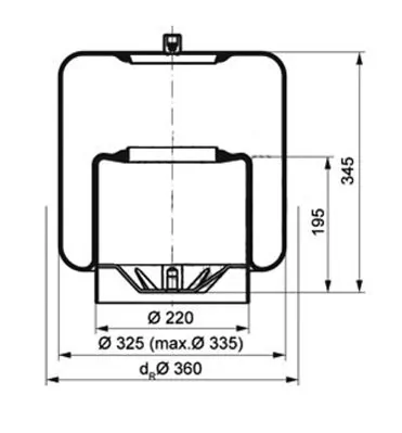 Soufflet de suspension, suspension pneumatique