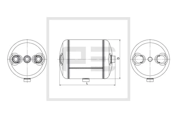 Réservoir d'air, système d'air comprimé PE Automotive 036.353-80A
