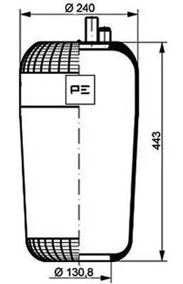Soufflet de suspension, suspension pneumatique