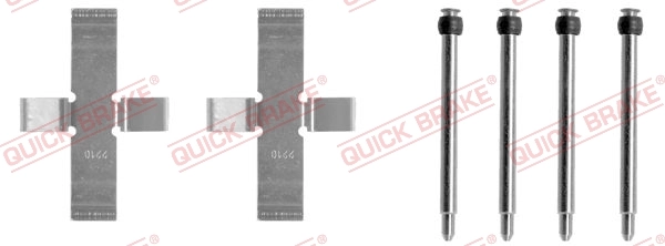 Kit d'accessoires, plaquette de frein à disque Quick Brake