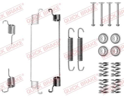Kit d'accessoires, mâchoire de frein QUICK BRAKE 105-0672 pour FIAT LANCIA VW Vue produit 1