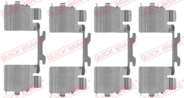 Kit d'accessoires, plaquette de frein à disque Quick Brake