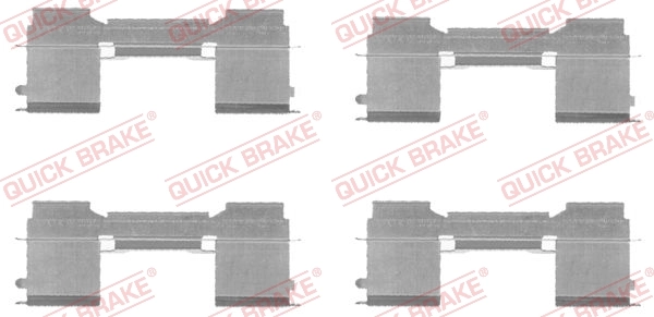 Kit d'accessoires, plaquette de frein à disque Quick Brake