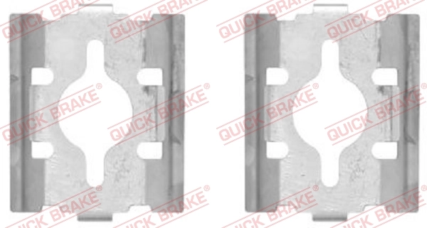 Kit d'accessoires, plaquette de frein à disque Quick Brake