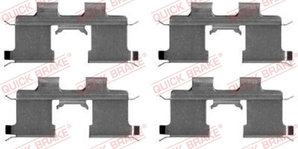 Kit d'accessoires, plaquette de frein à disque Quick Brake 109-1667 HYUNDAI vue 2