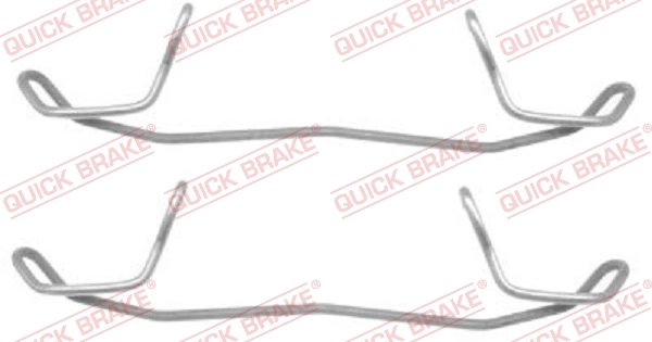 Kit d'accessoires, plaquette de frein à disque Quick Brake