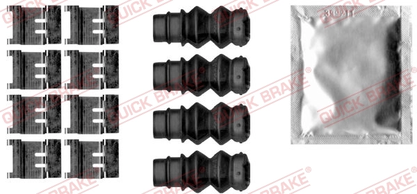 Kit d'accessoires, plaquette de frein à disque Quick Brake
