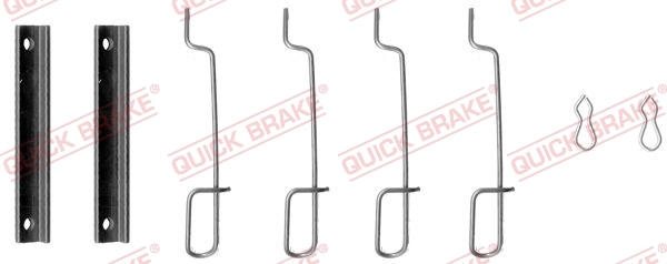 Kit d'accessoires, plaquette de frein à disque Quick Brake