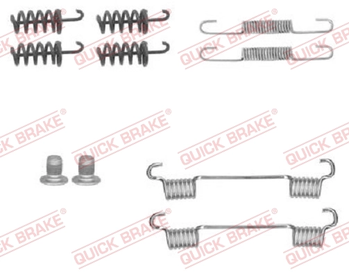 Kit d'accessoires, mâchoires de frein de stationnement Quick Brake