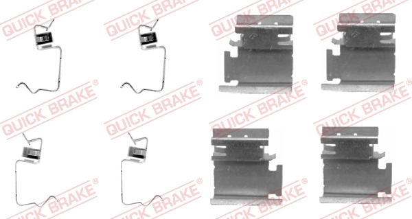 Kit d'accessoires, plaquette de frein à disque Quick Brake
