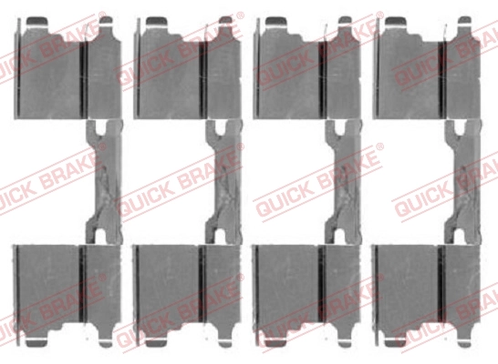 Kit d'accessoires, plaquette de frein à disque Quick Brake