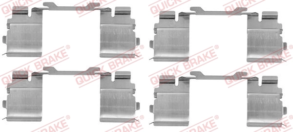 Kit d'accessoires, plaquette de frein à disque Quick Brake