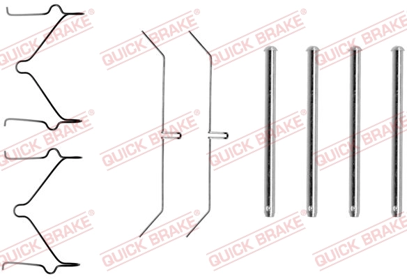 Kit d'accessoires, plaquette de frein à disque Quick Brake