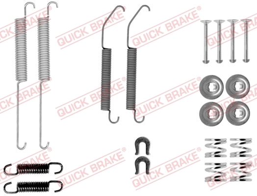 Kit d'accessoires, mâchoire de frein QUICK BRAKE 105-0033 pour PEUGEOT CITROËN Vue produit 1