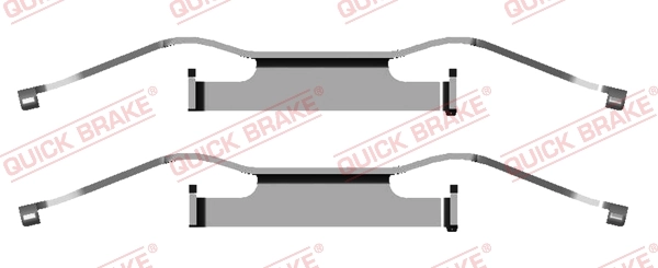 Kit d'accessoires, plaquette de frein à disque Quick Brake