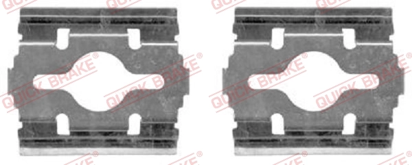 Kit d'accessoires, plaquette de frein à disque Quick Brake