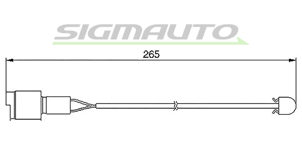 Warning Contact, brake pad wear