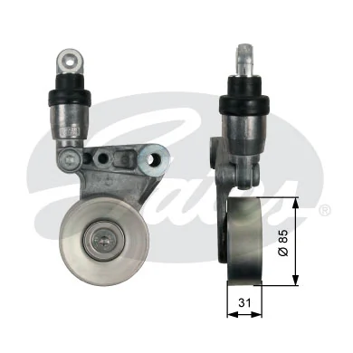 Belt Tensioner, V-ribbed belt