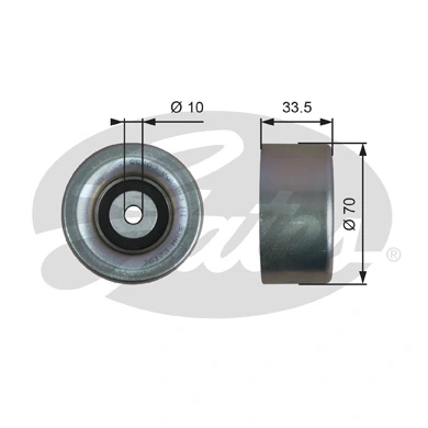 Deflection/Guide Pulley, V-ribbed belt