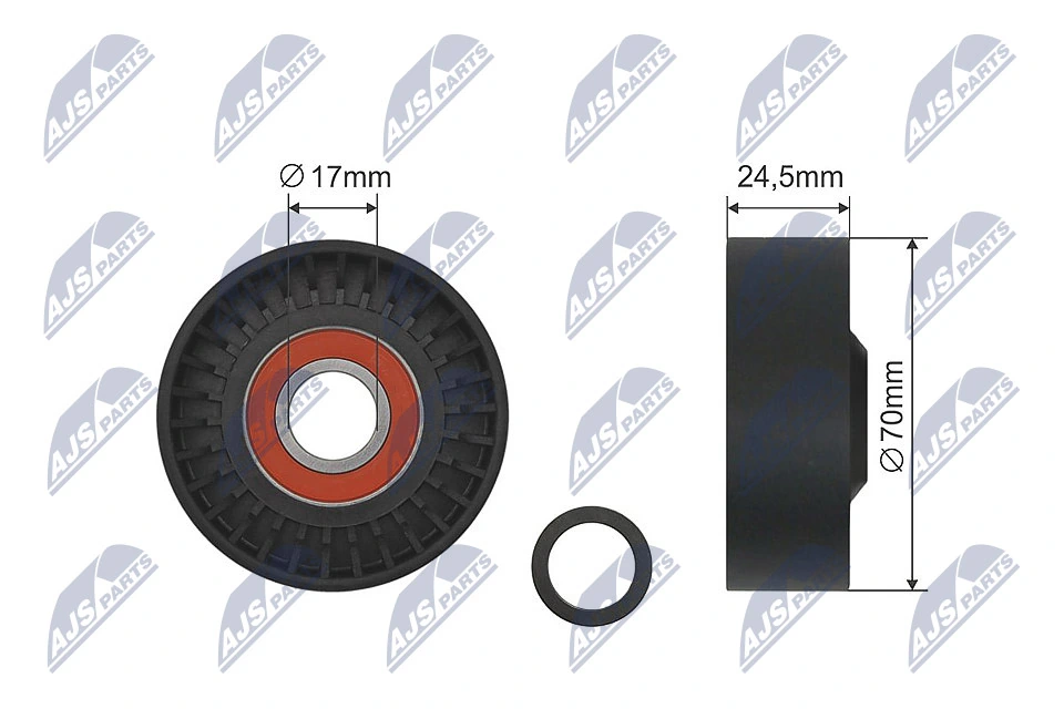 Deflection Pulley/Guide Pulley, V-belt