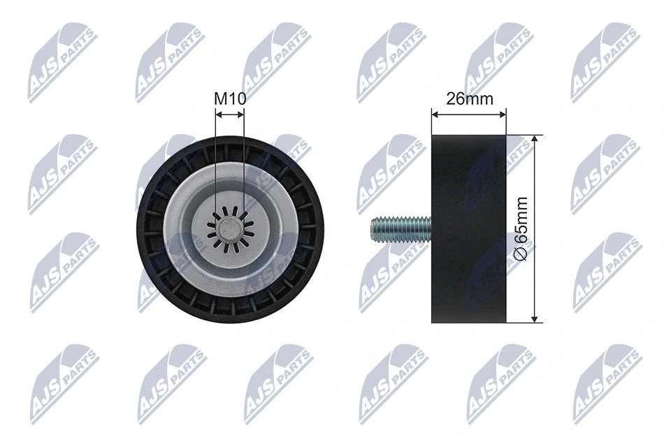 Tensioner Pulley, V-ribbed belt