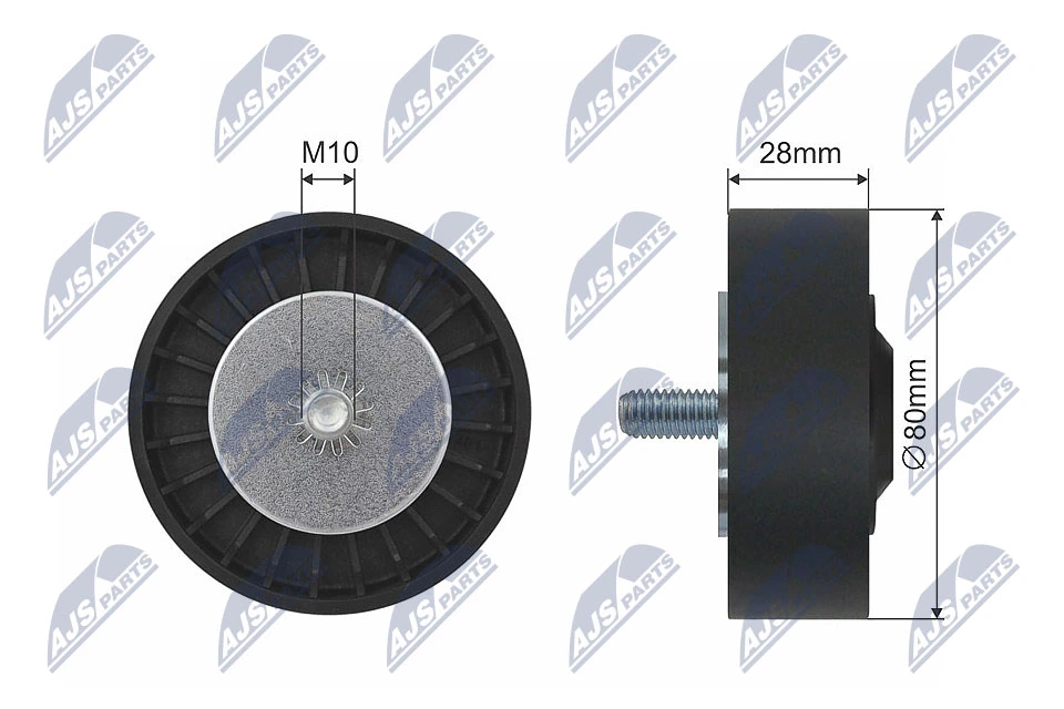 Deflection Pulley/Guide Pulley, V-belt