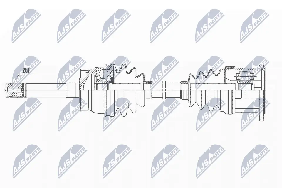 NTY NPW-NS-104 — Приводний вал NISSAN NAVARA, PICK UP (вир-во NTY)