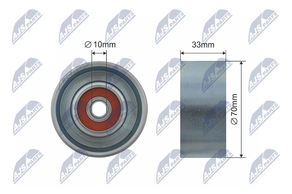 Deflection/Guide Pulley, V-ribbed belt