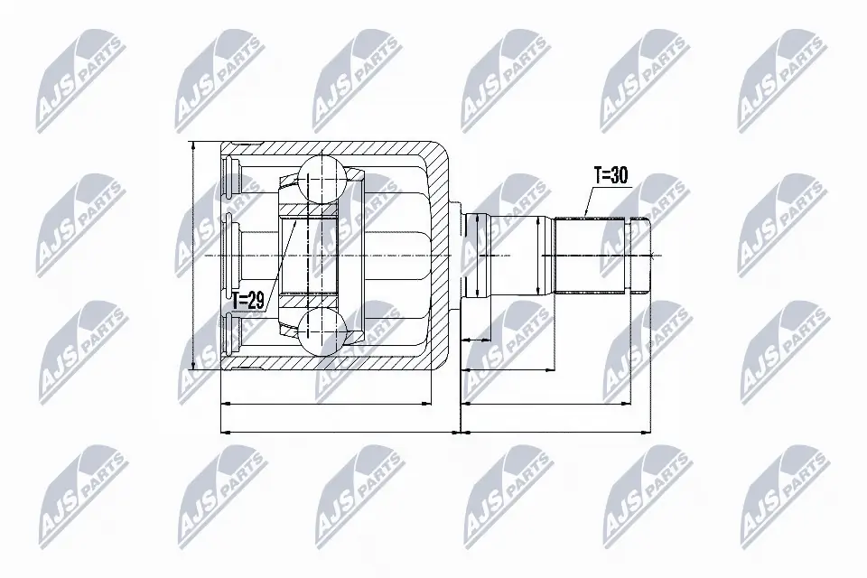 NTY NPW-NS-050 — ШРКШ внутр. с пильов. NISSAN, RENAULT (вир-во NTY)