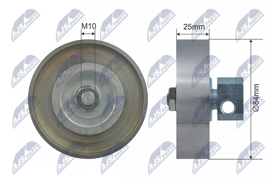 Tensioner Pulley, V-ribbed belt