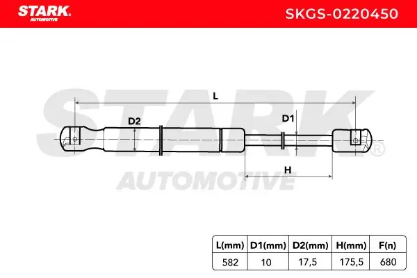 Gas Spring, boot/cargo area