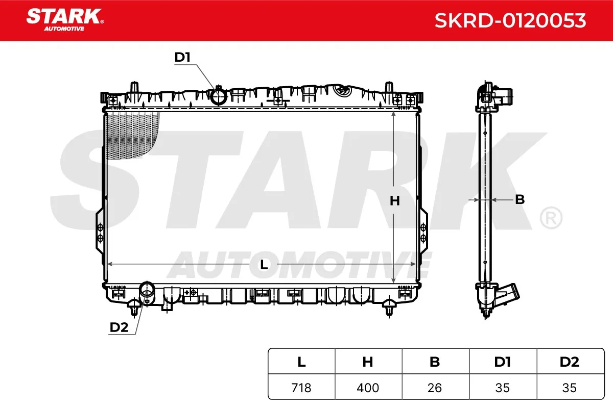 Radiator, engine cooling