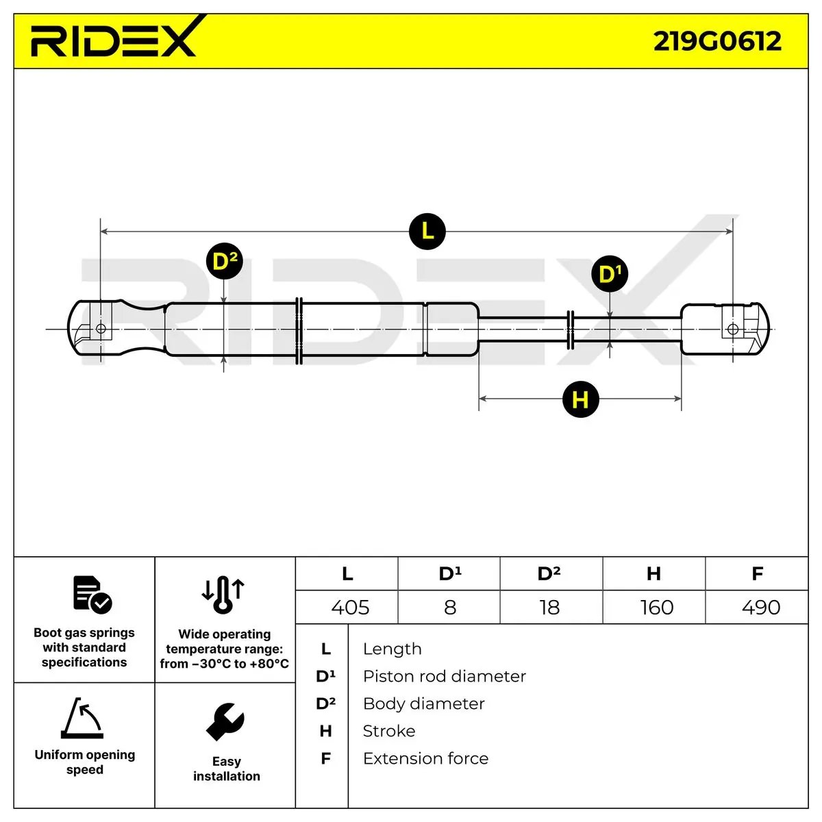 Gas Spring, boot/cargo area