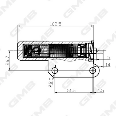 Заспокоювач ременя ГРМ GMB (GHAT-129)
