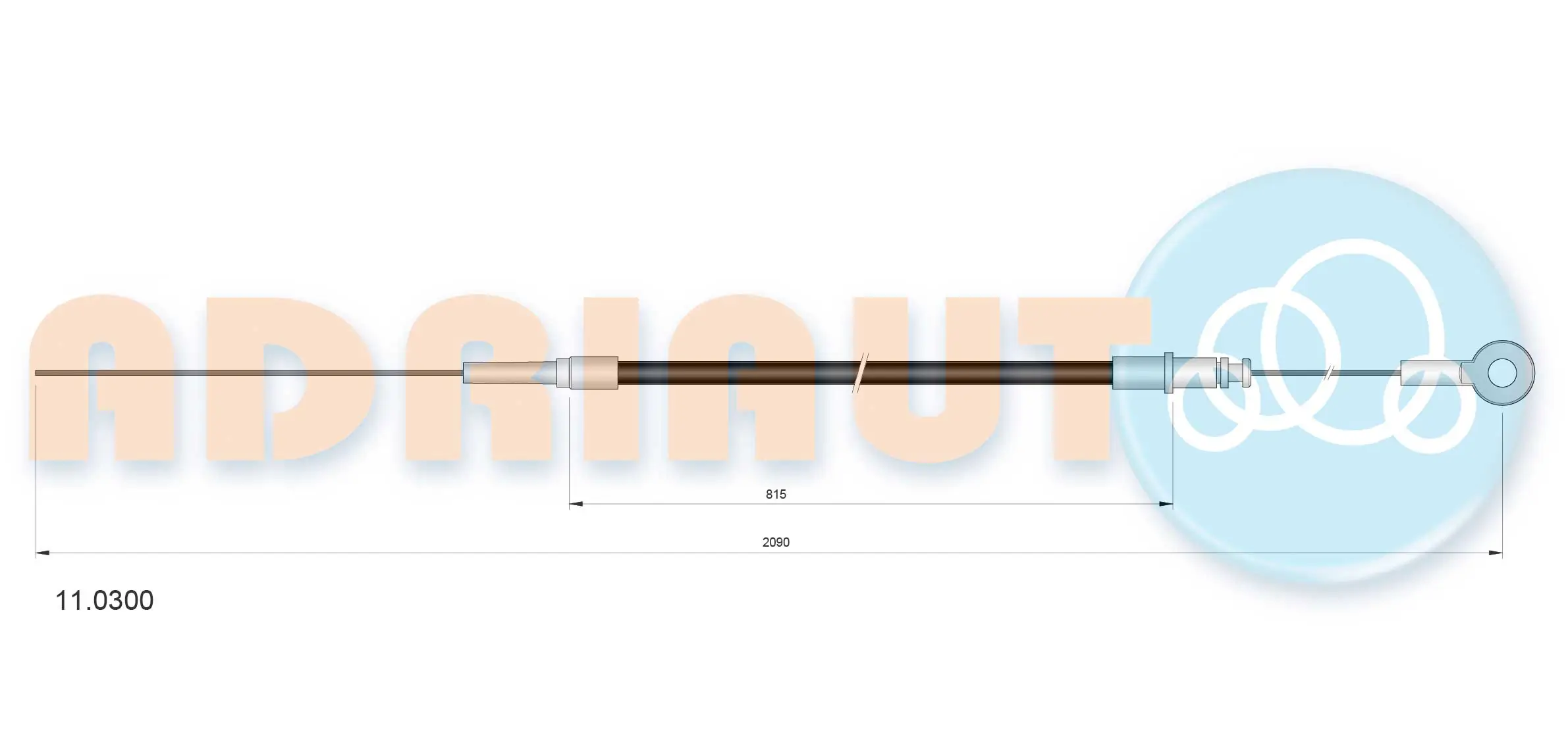 Câble d'accélération ADRIAUTO 11.0300