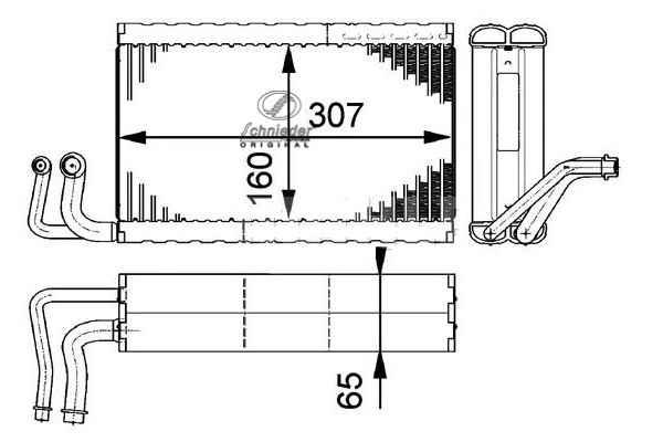 Evaporator, air conditioning